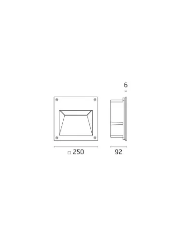 Flos 822900.2 Alfia einbauleuchte 70w jm